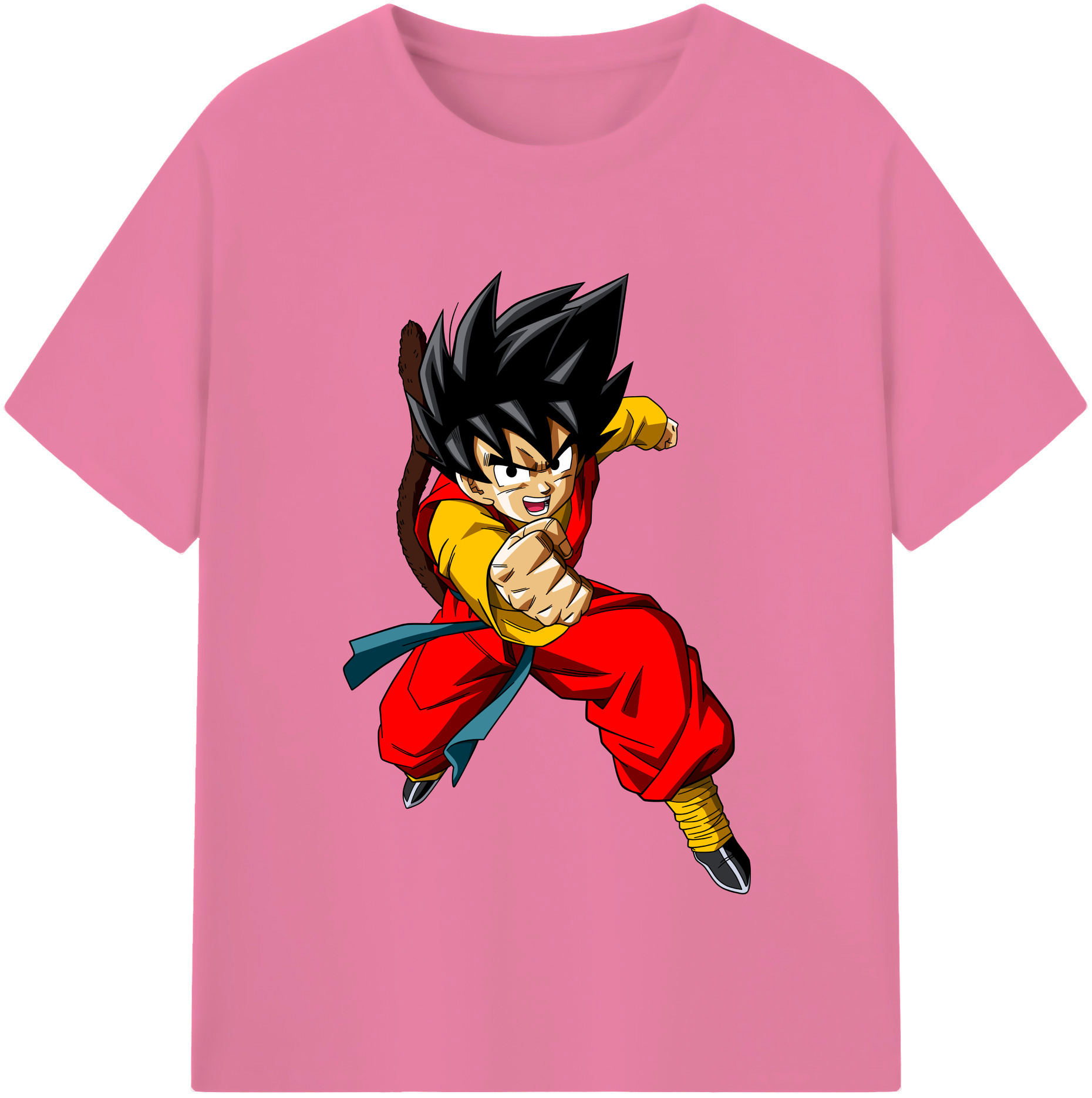 （画像用） ドラゴンボール 孫悟空（そん ごくう）Son Goku カカロット DRAGON BALL Kakarotto 綿100％半袖Tシャツ（フロントプリント）